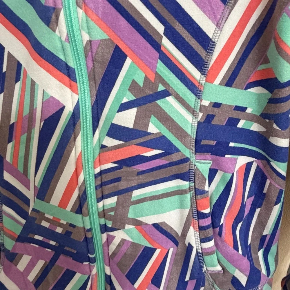 Athleta Girl Multicolor Zip Up Hoodie